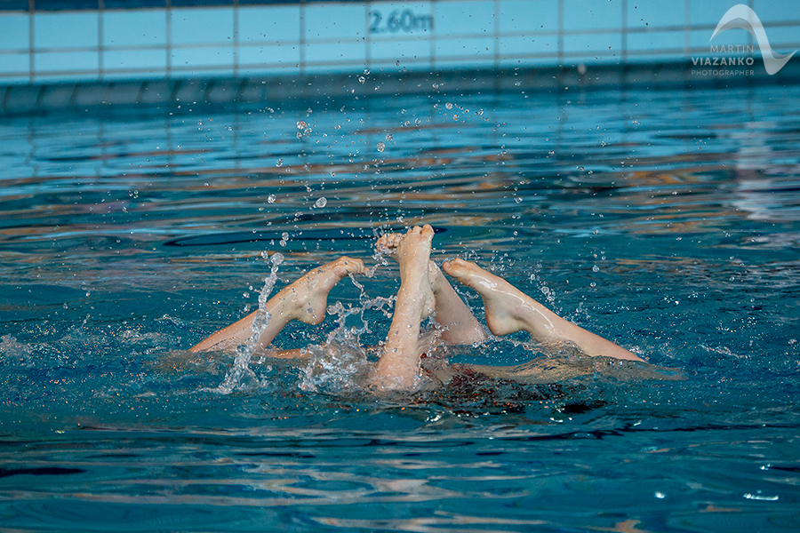 synchronizovane plavanie, akvabely, iuventa bratislava, slavia stu, Majstrovstvá Slovenskej republiky Open 2014 mladších žiačok B a C, starších žiačok a senioriek, v synchronizovanom plavani
