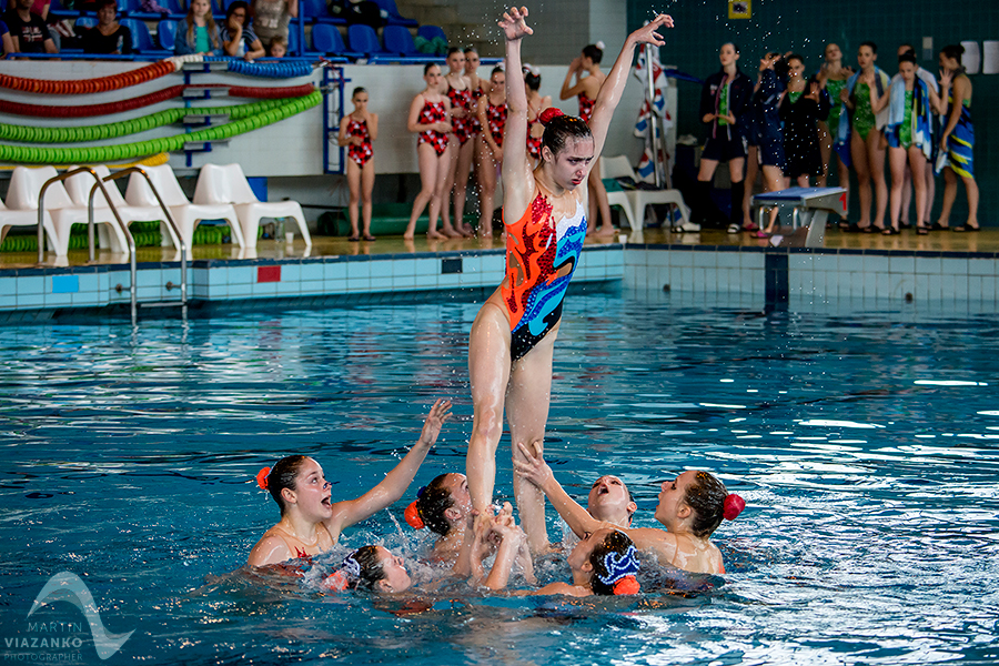 synchronizovane plavanie, akvabely, iuventa bratislava, slavia stu, Majstrovstvá Slovenskej republiky Open 2014 mladších žiačok B a C, starších žiačok a senioriek, v synchronizovanom plavani