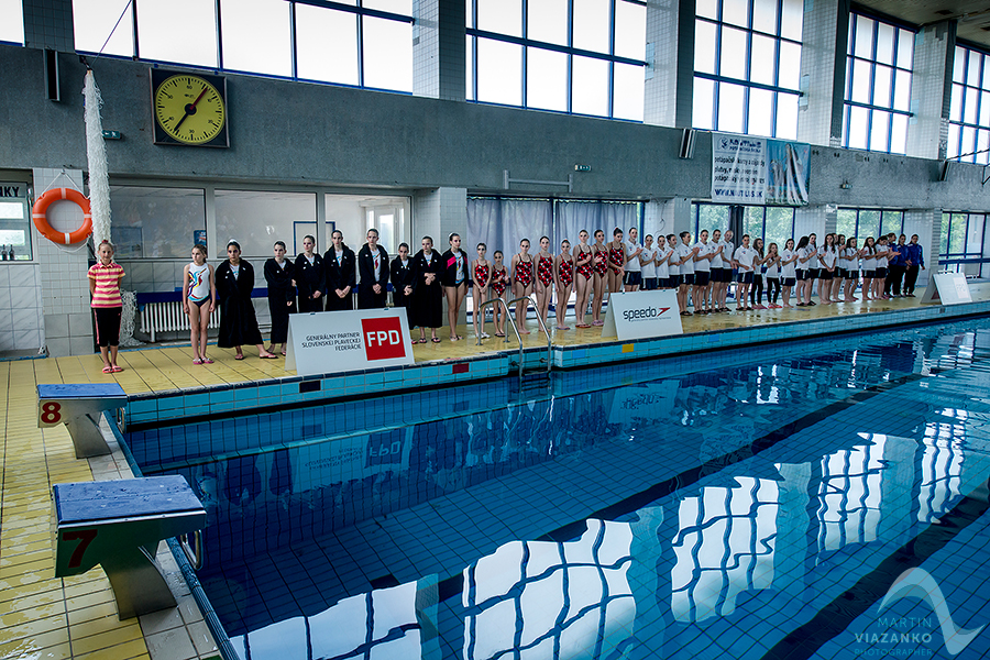 synchronizovane plavanie, akvabely, iuventa bratislava, slavia stu, Majstrovstvá Slovenskej republiky Open 2014 mladších žiačok B a C, starších žiačok a senioriek, v synchronizovanom plavani