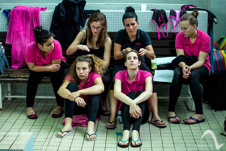 synchronizovane plavanie, akvabely, iuventa bratislava, slavia stu, Majstrovstvá Slovenskej republiky Open 2014 mladších žiačok B a C, starších žiačok a senioriek, v synchronizovanom plavani