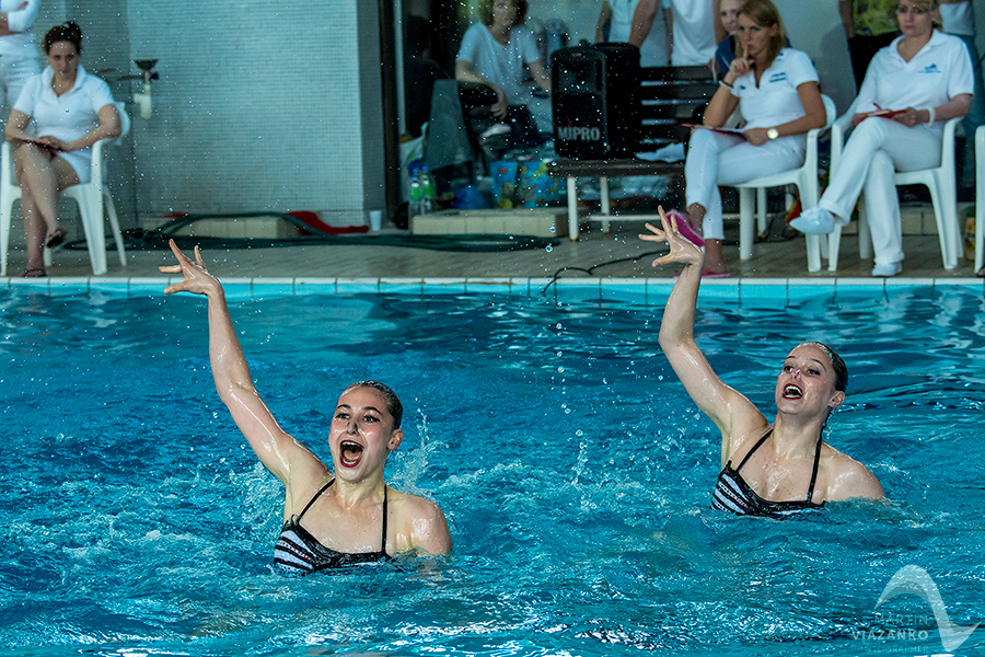 synchronizovane plavanie, akvabely, iuventa bratislava, slavia stu, Majstrovstvá Slovenskej republiky Open 2014 mladších žiačok B a C, starších žiačok a senioriek, v synchronizovanom plavani