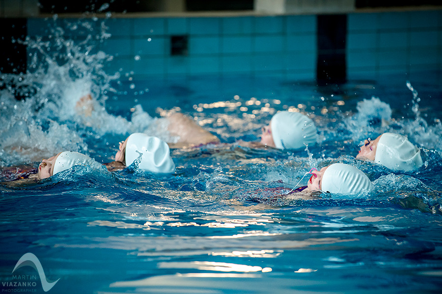 synchronizovane plavanie, akvabely, iuventa bratislava, slavia stu, Majstrovstvá Slovenskej republiky Open 2014 mladších žiačok B a C, starších žiačok a senioriek, v synchronizovanom plavani