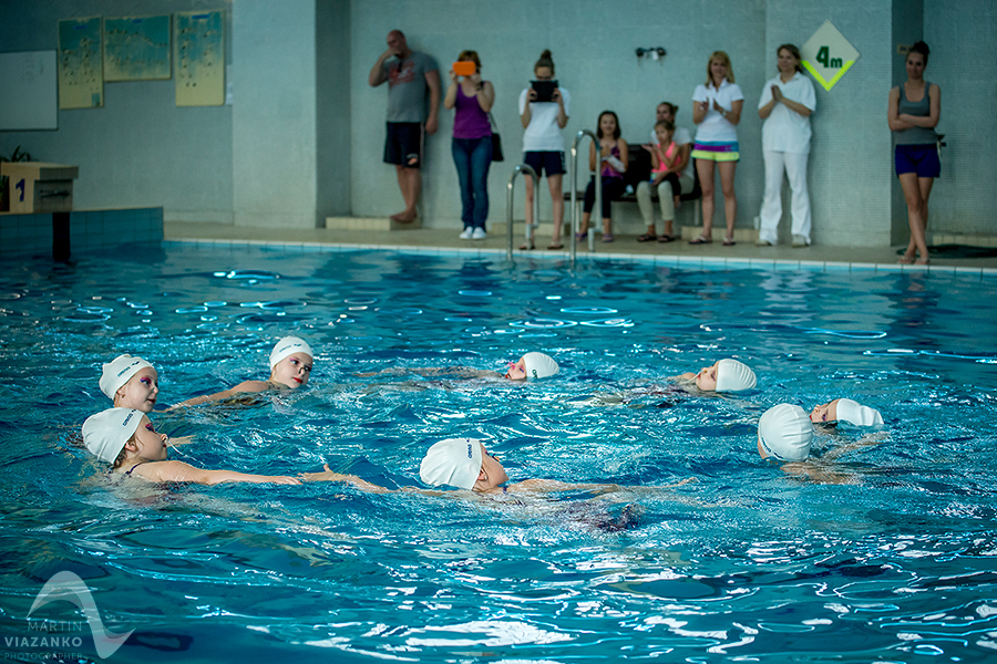 synchronizovane plavanie, akvabely, iuventa bratislava, slavia stu, Majstrovstvá Slovenskej republiky Open 2014 mladších žiačok B a C, starších žiačok a senioriek, v synchronizovanom plavani