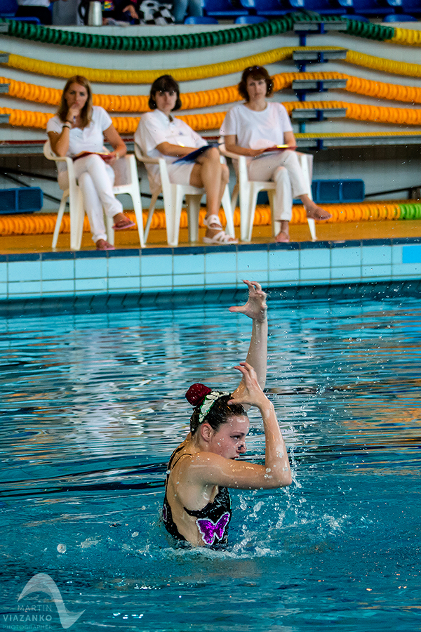 synchronizovane plavanie, akvabely, iuventa bratislava, slavia stu, Majstrovstvá Slovenskej republiky Open 2014 mladších žiačok B a C, starších žiačok a senioriek, v synchronizovanom plavani