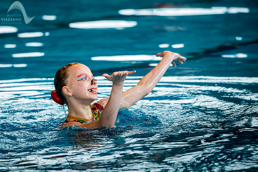 synchronizovane plavanie, akvabely, iuventa bratislava, slavia stu, Majstrovstvá Slovenskej republiky Open 2014 mladších žiačok B a C, starších žiačok a senioriek, v synchronizovanom plavani