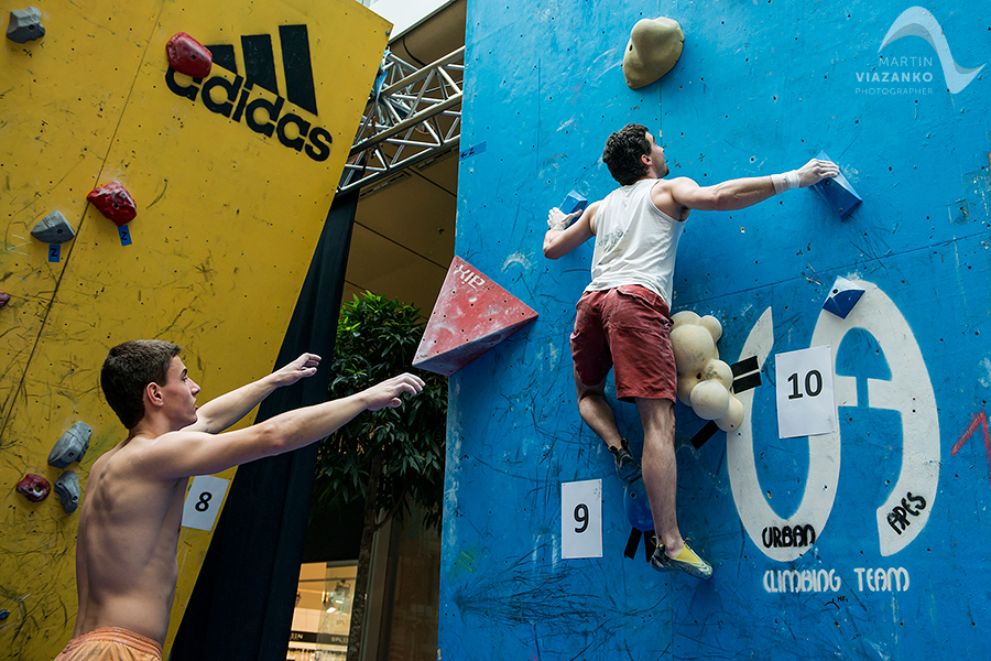 aupark, adidas boulder cup, bouldering, climb, lezenie, súťaž, pretek, majstrovstvá slovenska v boulderingu, hory a mesto