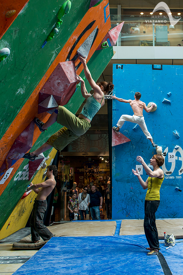 aupark, adidas boulder cup, bouldering, climb, lezenie, súťaž, pretek, majstrovstvá slovenska v boulderingu, hory a mesto